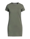 Rick Owens Woman T-shirt Sage Green Size 4 Cotton In Sage Green