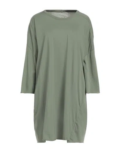Rick Owens Woman T-shirt Sage Green Size Onesize Cotton
