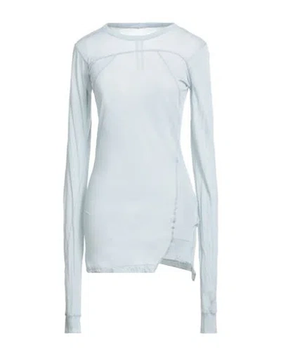 Rick Owens Woman T-shirt Sky Blue Size 4 Cotton