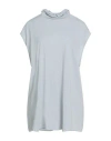 Rick Owens Woman T-shirt Sky Blue Size 4 Cotton, Cashmere In Blue