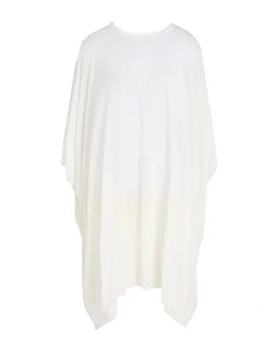 Rick Owens Woman T-shirt White Size 2 Viscose, Silk