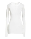 Rick Owens Woman T-shirt White Size 4 Viscose, Silk