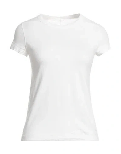 Rick Owens Woman T-shirt White Size 6 Cotton In White