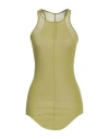 Rick Owens Woman Tank Top Lime Green Size 6 Viscose, Silk In Green