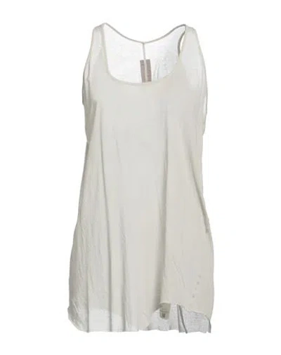 Rick Owens Woman Tank Top Beige Size 6 Cotton