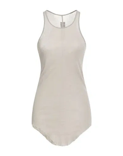 Rick Owens Woman Tank Top Beige Size 4 Cotton In White
