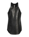 Rick Owens Woman Tank Top Black Size 8 Lambskin In Black