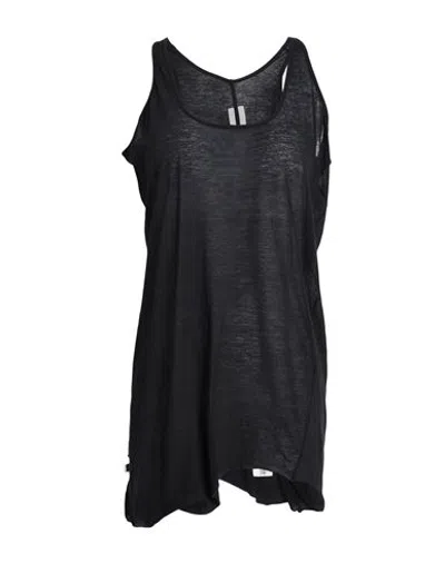 Rick Owens Woman Tank Top Black Size 6 Cotton