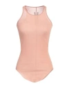 Rick Owens Woman Tank Top Blush Size 4 Cotton In Pink