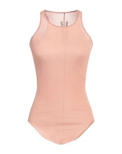 Rick Owens Woman Tank Top Blush Size 4 Cotton In Pink