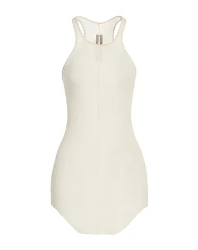 Rick Owens Woman Tank Top Cream Size 4 Viscose, Silk In White