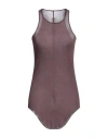 Rick Owens Woman Tank Top Plum Size 6 Viscose, Silk In Purple