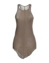 Rick Owens Woman Tank Top Khaki Size 4 Cotton In Brown