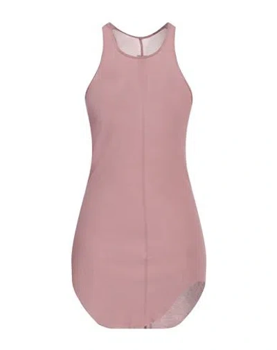 Rick Owens Woman Tank Top Pink Size 8 Viscose, Silk