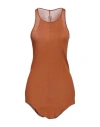 Rick Owens Woman Tank Top Rust Size 8 Cotton In Red