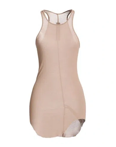 Rick Owens Woman Tank Top Sand Size 6 Viscose, Silk In Neutral