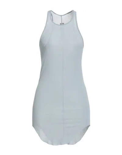 Rick Owens Woman Tank Top Sky Blue Size 8 Viscose, Silk