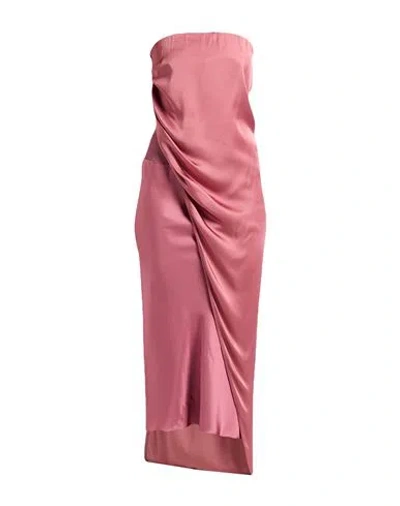 Rick Owens Woman Top Antique Rose Size 4 Acetate, Viscose In Pink