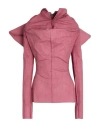 Rick Owens Woman Top Antique Rose Size 4 Cotton, Elastomultiester, Rubber In Pink