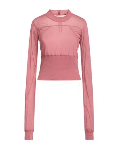Rick Owens Woman Top Antique Rose Size 4 Cotton In Pink