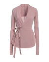 Rick Owens Woman Top Antique Rose Size 10 Cupro, Elastane In Pink