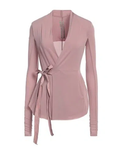 Rick Owens Woman Top Antique Rose Size 10 Cupro, Elastane In Pink
