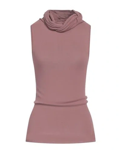 Rick Owens Woman Top Antique Rose Size S Viscose, Polyester In Pink