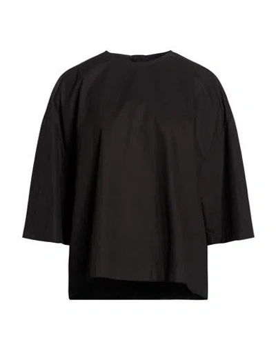 Rick Owens Woman Top Black Size 10 Cotton