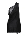 Rick Owens Woman Top Black Size 12 Viscose, Silk