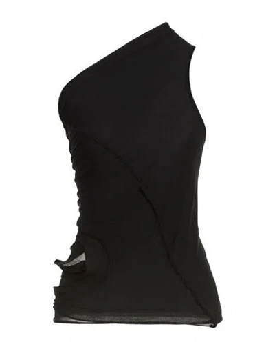 Rick Owens Woman Top Black Size 2 Cotton