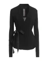 Rick Owens Woman Top Black Size 4 Cupro, Elastane