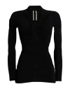 Rick Owens Woman Top Black Size 4 Cupro, Elastane