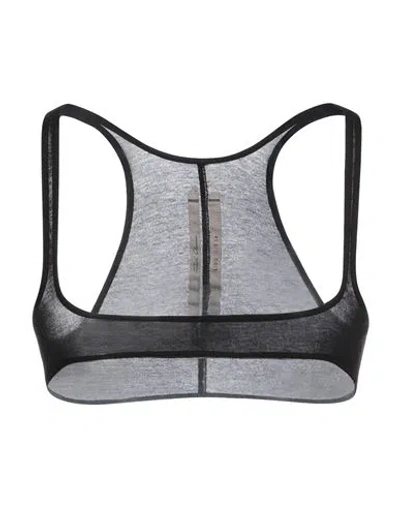 Rick Owens Woman Top Black Size 4 Viscose, Silk In Black