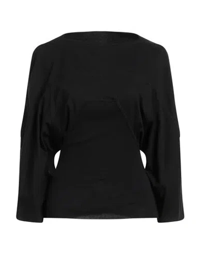 Rick Owens Woman Top Black Size 6 Cotton