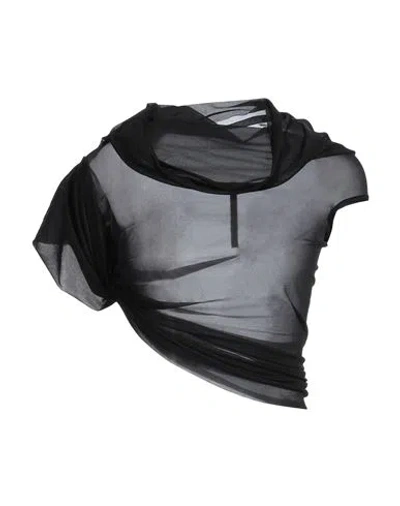 Rick Owens Woman Top Black Size 6 Polyester