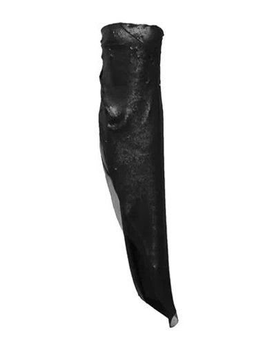 Rick Owens Woman Top Black Size 6 Silk, Polyamide, Elastane, Cotton, Polyester
