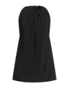 Rick Owens Woman Top Black Size 4 Acetate, Silk In Black