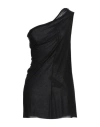 Rick Owens Woman Top Black Size 8 Viscose, Silk In Black