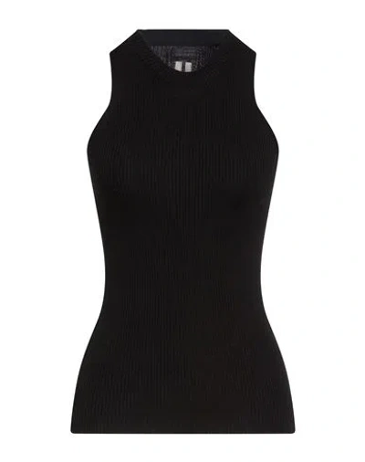 Rick Owens Woman Top Black Size L Virgin Wool