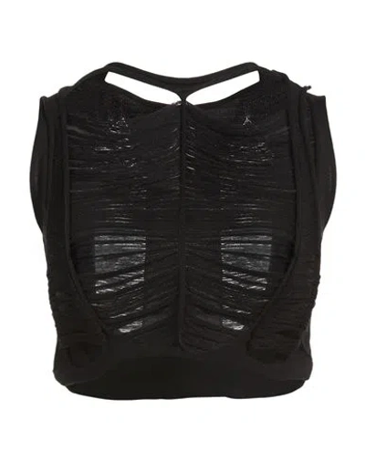 Rick Owens Woman Top Black Size M Virgin Wool