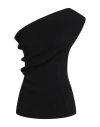 Rick Owens Woman Top Black Size S Viscose, Polyester