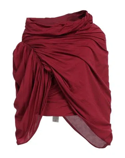 Rick Owens Woman Top Brick Size 10 Cotton In Red