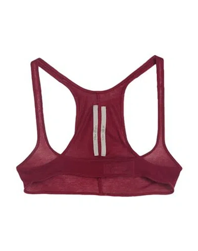 Rick Owens Woman Top Burgundy Size 4 Viscose, Silk In Red
