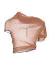 Rick Owens Woman Top Camel Size 6 Polyester In Beige