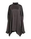 Rick Owens Woman Top Charcoal Size Onesize Acetate, Viscose In Black