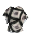 Rick Owens Woman Top Dark Green Size 8 Cupro