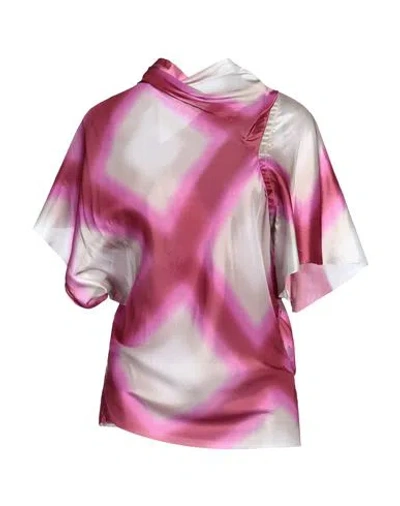 Rick Owens Woman Top Fuchsia Size 10 Cupro In Pink