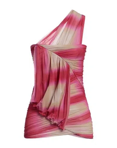 Rick Owens Woman Top Fuchsia Size 8 Cupro, Elastane In Pink
