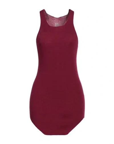 Rick Owens Woman Top Garnet Size S Virgin Wool In Red