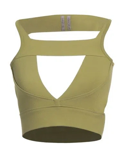 Rick Owens Woman Top Green Size S Viscose, Polyester, Nylon, Elastane